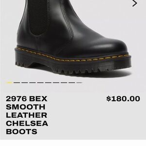 Dr. Martens Black Smooth Leather Boots